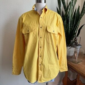 Vintage George Strait Wrangler Cowboy Cut Yellow Shirt western‎ festival concert